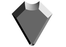 Ziehklingen-Wechselplatten HW mit 1 Schneidkante und Radius oder Fase poliert,Ott